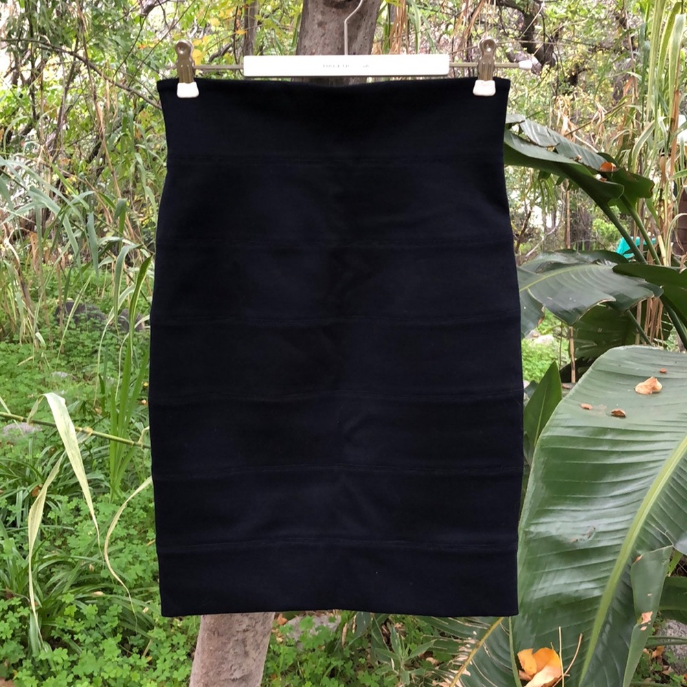 The Row Navy bandage skirt 4